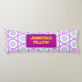 Geometric Pattern Bright Coloured Body Cushion