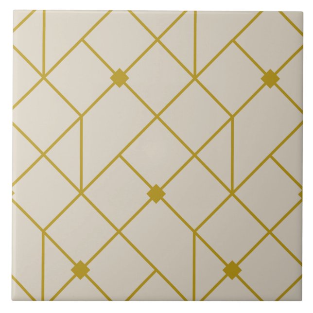 Geometric Pattern Classic  Ceramic Tile (Front)