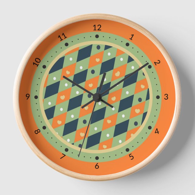 Geometric pattern clock (Front)