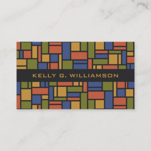 Geometric Pattern custom business cards