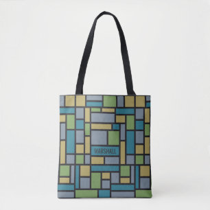 Geometric Pattern custom monogram bags