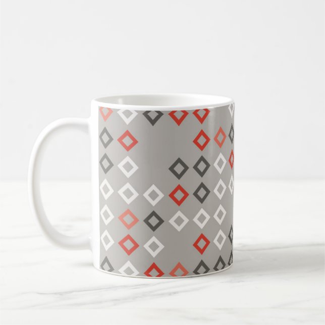 Geometric pattern design abstract, art, background coffee mug (Left)