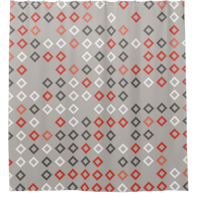 Geometric pattern design abstract, art, background shower curtain (Front)