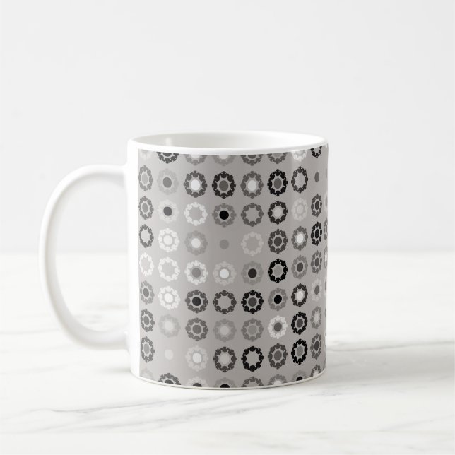 Geometric pattern design abstract, art, graphic de coffee mug (Left)
