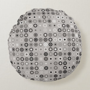 Geometric pattern design abstract, art, graphic de round cushion