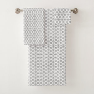 Geometric Pattern Design Bath Towel Set