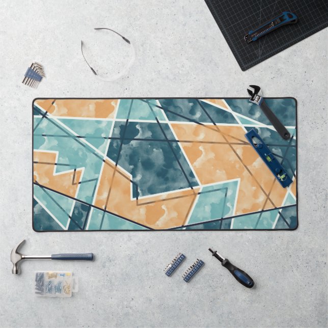 Geometric Pattern Desk Mat (Workstation)