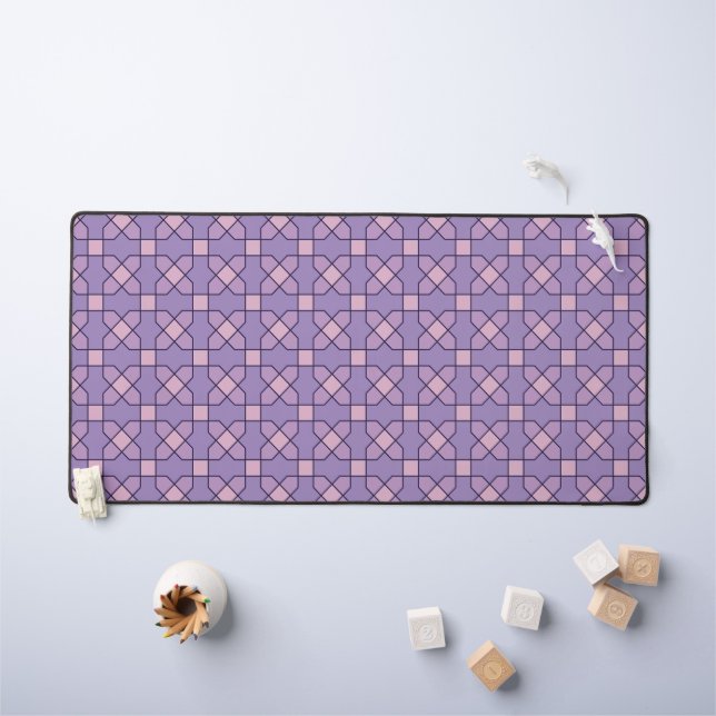 geometric pattern desk mat (Kids Table)