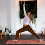 Geometric Pattern Fire Orange and Black Leggings<br><div class="desc">Are you looking for yoga pants with Yoga elements in them? Here is a Yoga pant with a fire geometric pattern. Stoke your inner fire and achieve great things in life; with our Yoga leggings!</div>