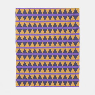 Geometric pattern fleece blankets