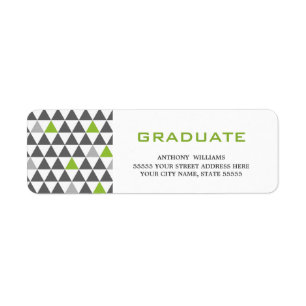Geometric Pattern Graduation Address Labels