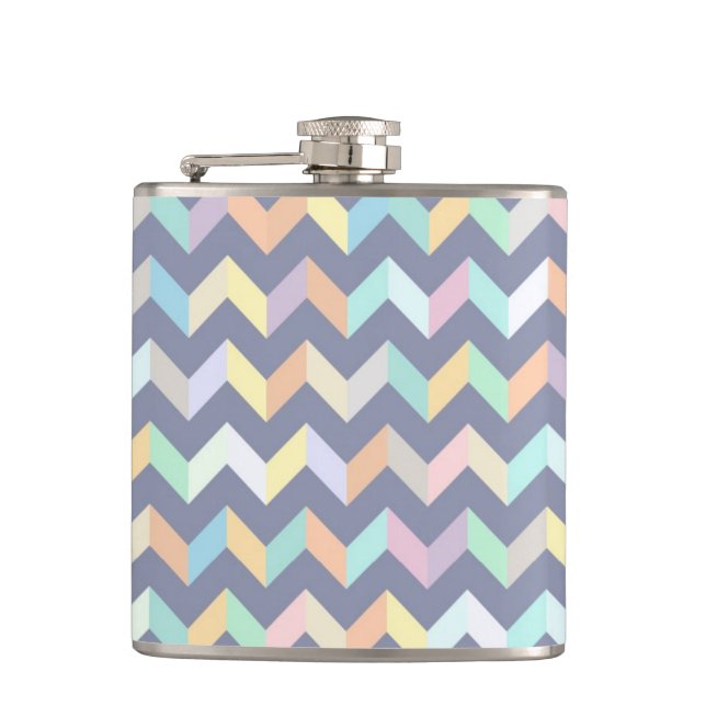 Geometric Pattern Hip Flask (Front)