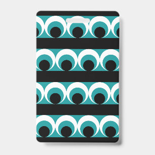 Geometric pattern ID badge