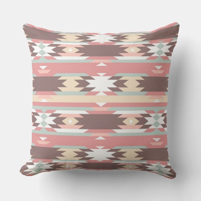 Geometric pattern in aztec style 2 cushion (Front)