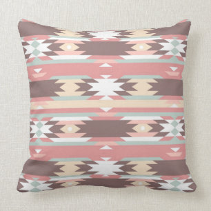 Geometric pattern in aztec style 2 cushion