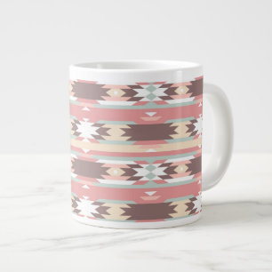 Geometric pattern in aztec style 2 large coffee mug