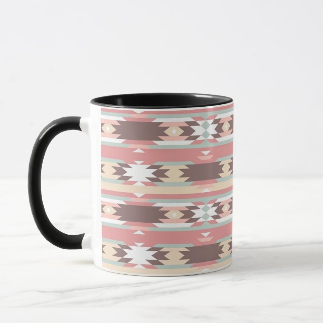 Geometric pattern in aztec style 2 mug (Left)