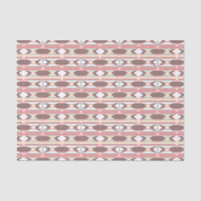 Geometric pattern in aztec style 2 tissue paper (Front)