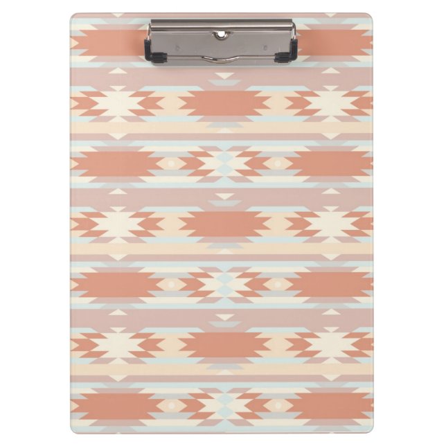 Geometric pattern in aztec style 3 clipboard (Front)