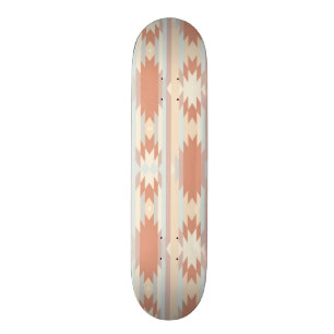 Geometric pattern in aztec style 3 skateboard