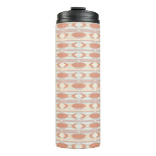 Geometric pattern in aztec style 3 thermal tumbler