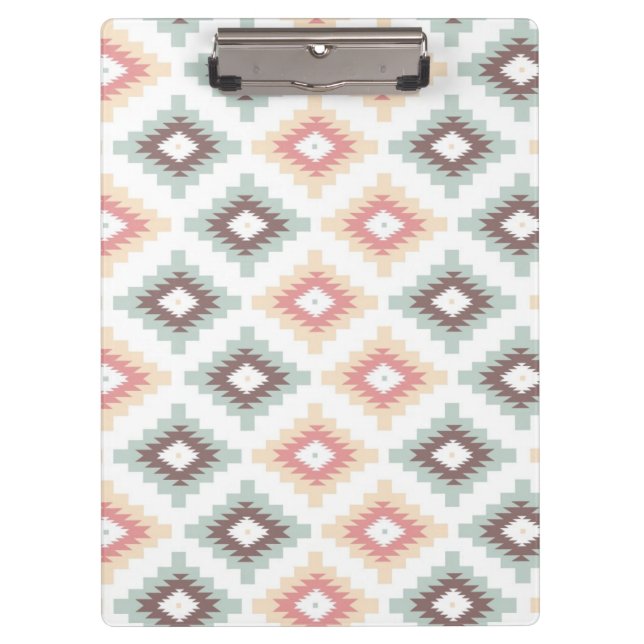 Geometric pattern in aztec style clipboard (Front)