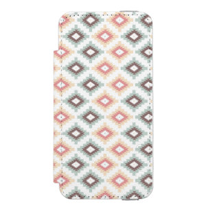 Geometric pattern in aztec style incipio watson™ iPhone 5 wallet case