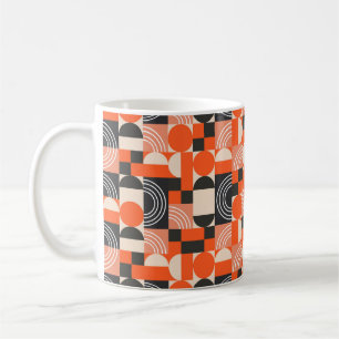 Geometric pattern in bright color blocks. coffee mug
