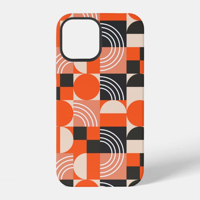 Geometric pattern in bright colour blocks.  iPhone case (Back)