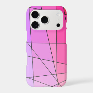 Geometric Pattern in Pink Ombre