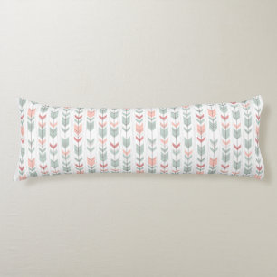 Geometric pattern in retro style body cushion