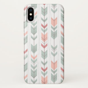 Geometric pattern in retro style iPhone x case