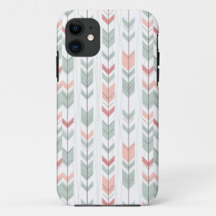 Geometric pattern in retro style iPhone 11 case