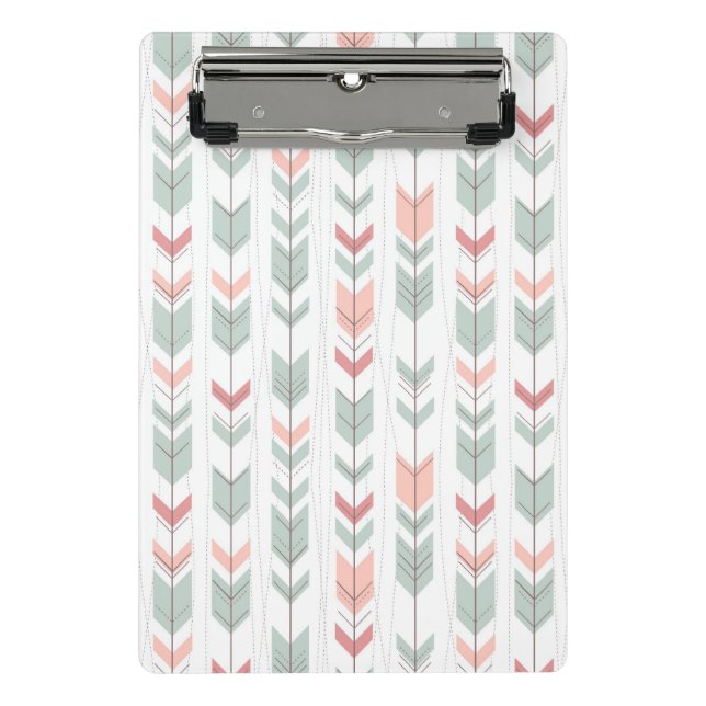 Geometric pattern in retro style mini clipboard (Front)