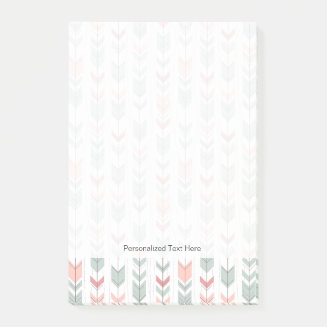 Geometric pattern in retro style post-it notes (Front)