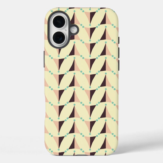 Geometric pattern in retro vibe Case-Mate iPhone case (Back)