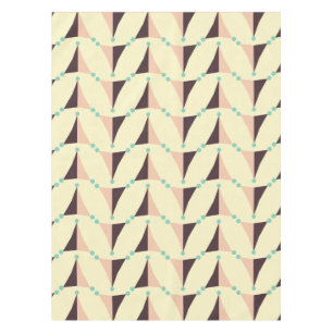 Geometric pattern in retro vibe tablecloth