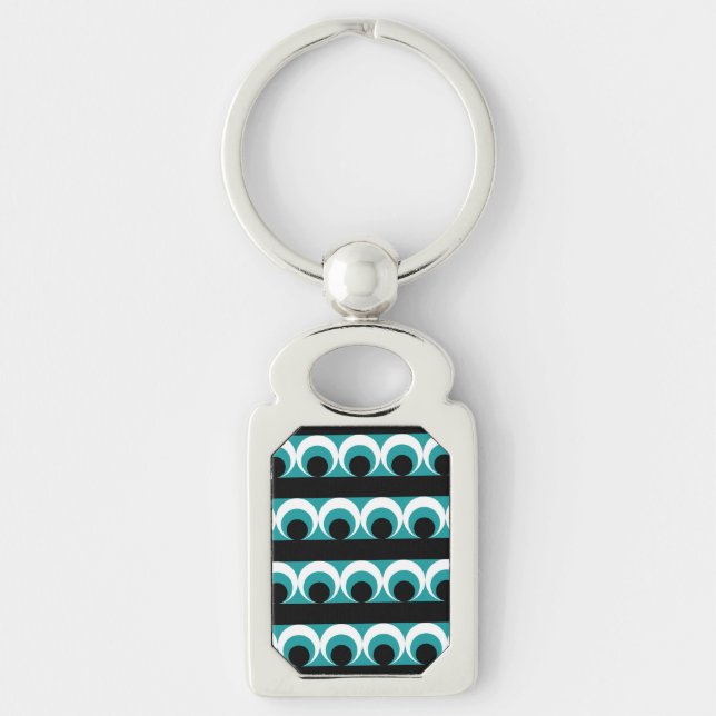 Geometric pattern key ring (Front)