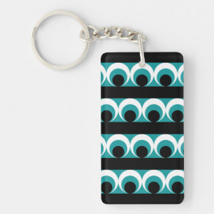 Geometric pattern key ring