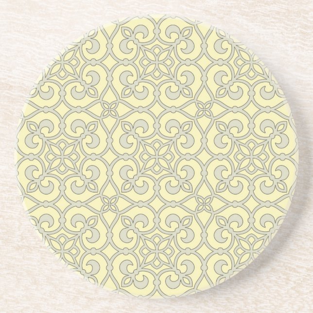 Geometric Pattern Lattice  Coaster (Front)