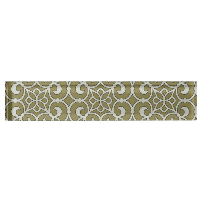 Geometric Pattern Lattice  Nameplate (Front)