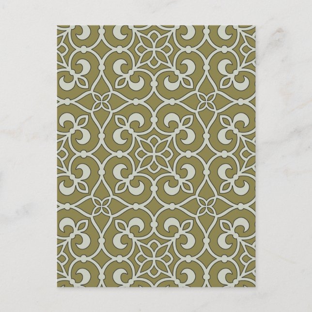 Geometric Pattern Lattice  Postcard (Front)