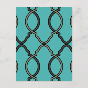 Geometric Pattern Lattice  Postcard