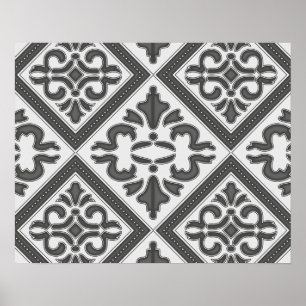 Geometric Pattern Lattice Poster