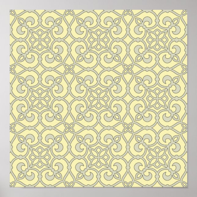 Geometric Pattern Lattice  Poster (Front)