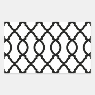 Geometric Pattern Lattice  Rectangular Sticker