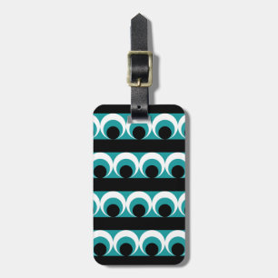 Geometric pattern luggage tag