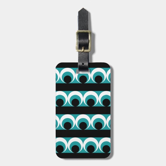Geometric pattern luggage tag (Front Vertical)