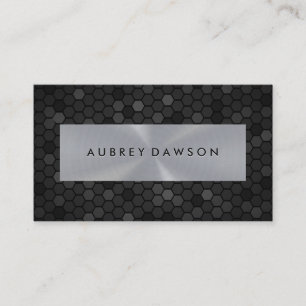 Geometric Pattern   Metal Banner Business Card