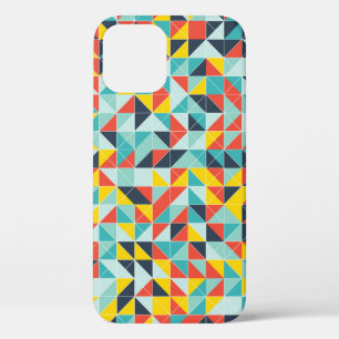 Geometric pattern. Mosaic colorful background of g iPhone 12 Case